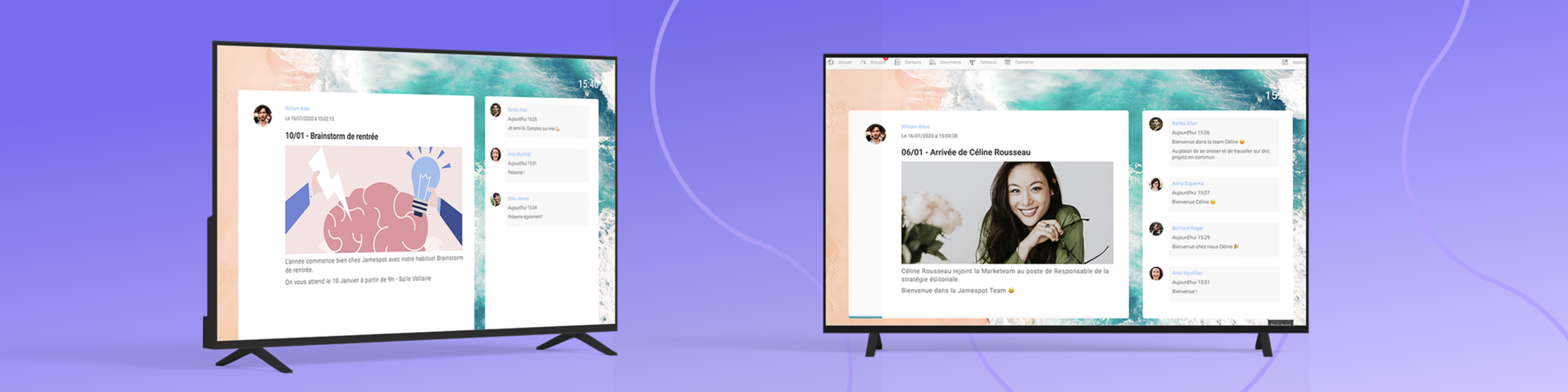 Jamespot - TV Display