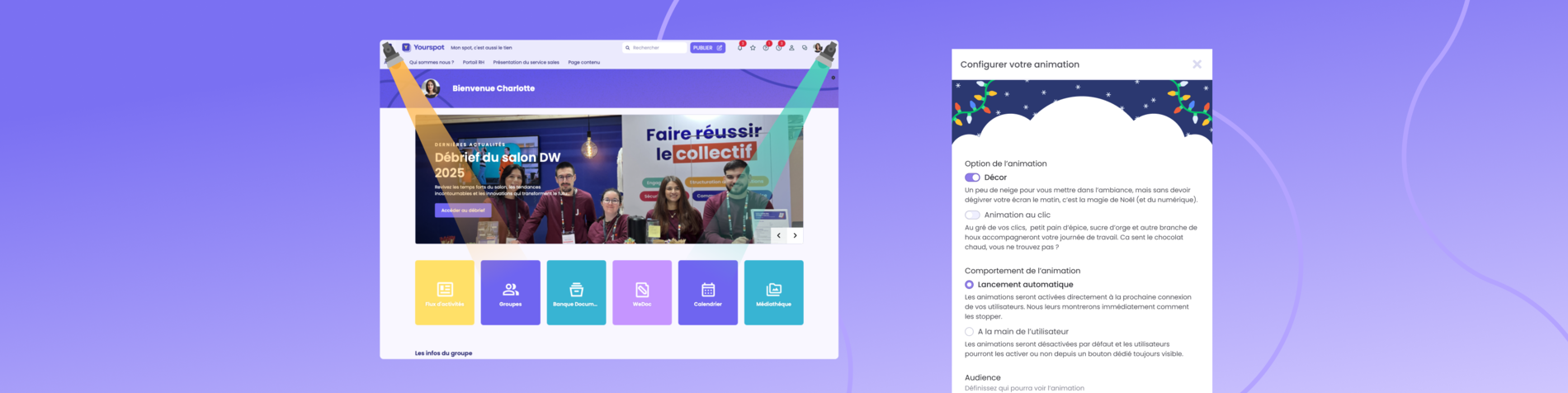 Jamespot - Animation de plateforme