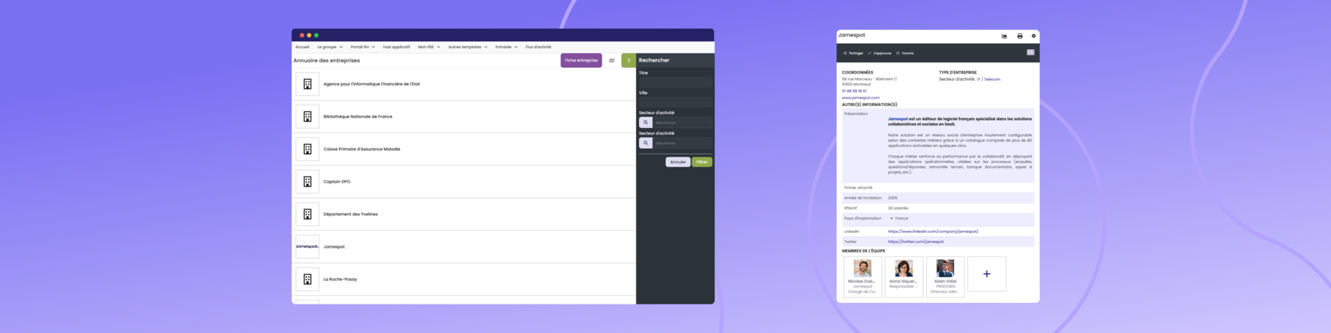 Jamespot - Annuaire des entreprises