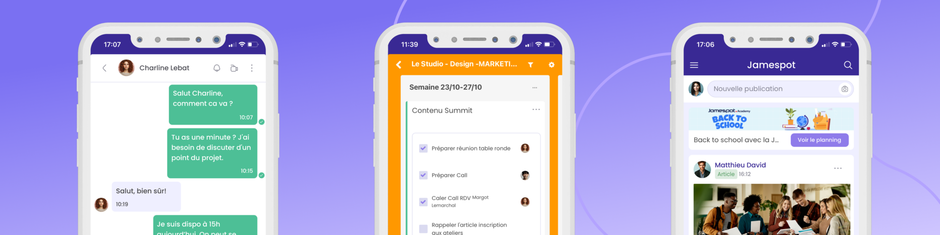 Jamespot - Application mobile